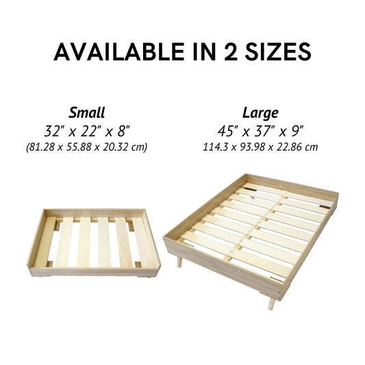 Midlee Raised Wooden Dog Bed Frame