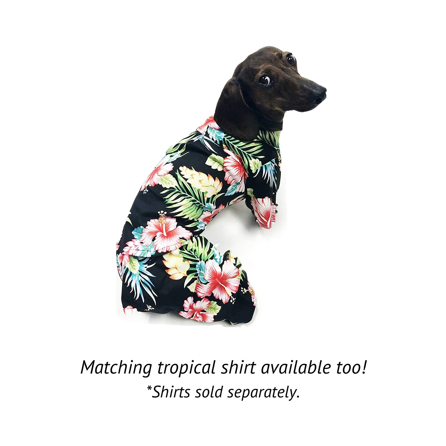 Midlee Hawaiian Dog Swim Trunks