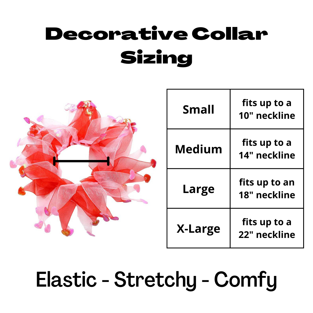 Midlee Valentine's Heart Decorative Dog Collar