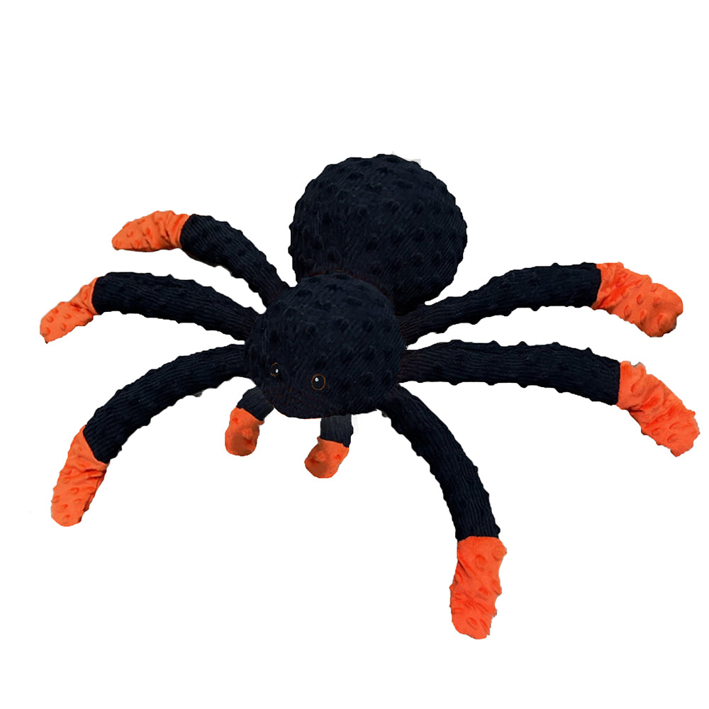 Petlou Dotty Friends 2.0 Spider Shaped Stuffed Dog Toy - 18"