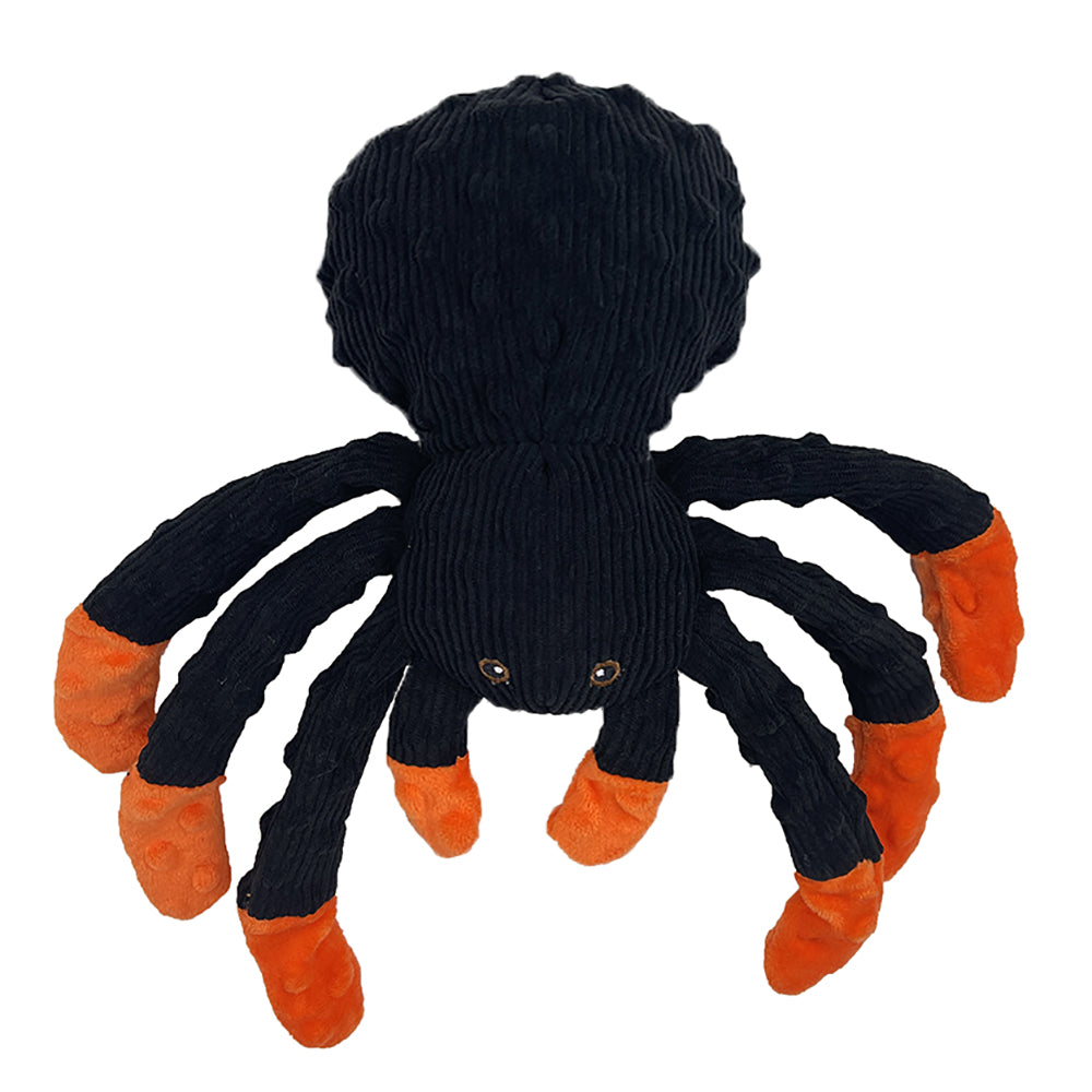 Petlou Dotty Friends 2.0 Spider Shaped Stuffed Dog Toy - 18"