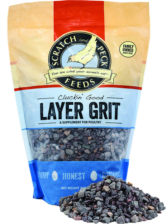 Scratch and Peck Feeds Cluckin Good Layer Grit for Chickens and Ducks - 7 lbs