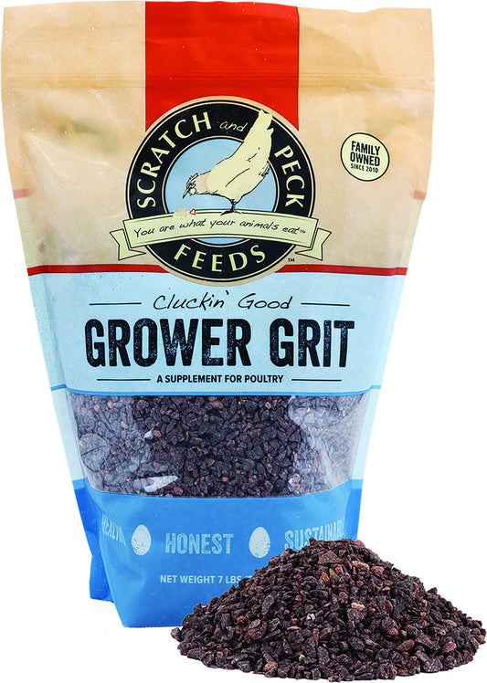 Scratch and Peck Feeds Cluckin Good Grower Grit for Chickens and Ducks - 7 lbs