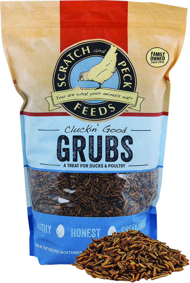 Scratch and Peck Feeds Cluckin Good Grubs for Chickens - 3.5 lbs