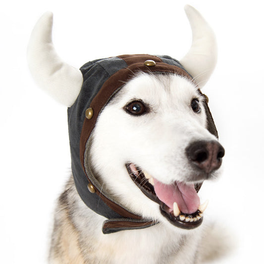 Dogo Pet Fashions Viking Helmet Dog Hat - Medium