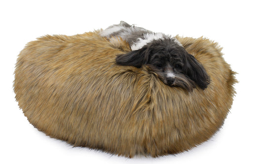 Carolina Pet Company Ombre Faux Fur Puff Ball Bed