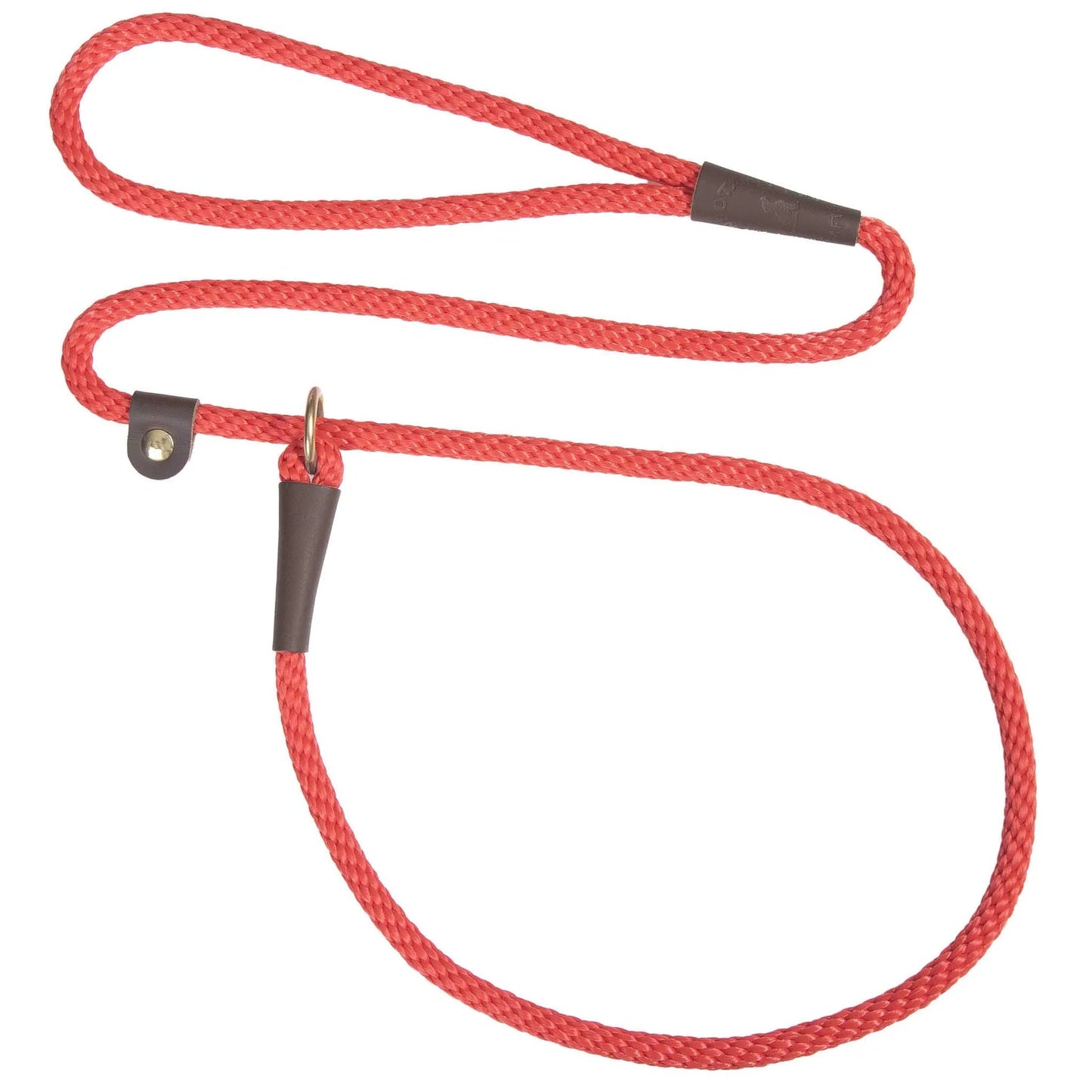 Mendota Pet Slip Leash - Dog Lead and Collar Combo Small/Medium - Red