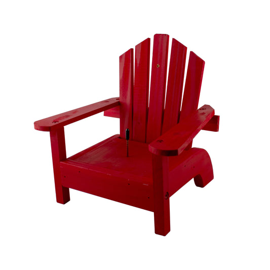 Woodlink Audubon Red Lake & Cabin Adirondack Chair Squirrel Feeder (7.5" X 9" X 9.25")