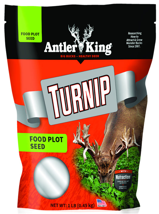 Antler King Turnips Deer Food Plot Seed (Plants 1/8 Acre) -1 LB