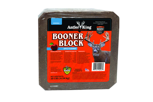 Antler King Apple Flavored Booner Block for Deer Year-Round Long-Range Attractant - 10 LB