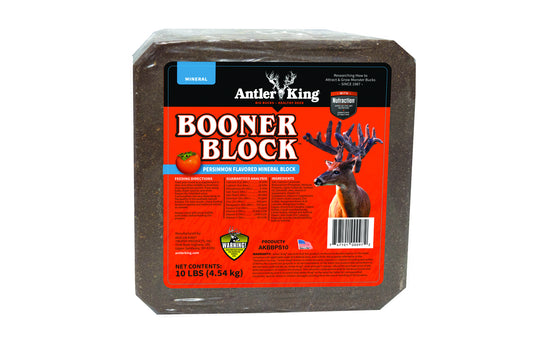 Antler King Persimmon Flavored Booner Block for Deer Year-Round Long-Range Attractant - 10 LB