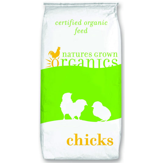 Natures Grown Organic Poultry Chick Starter 19% Layer Mash - 50 Lbs