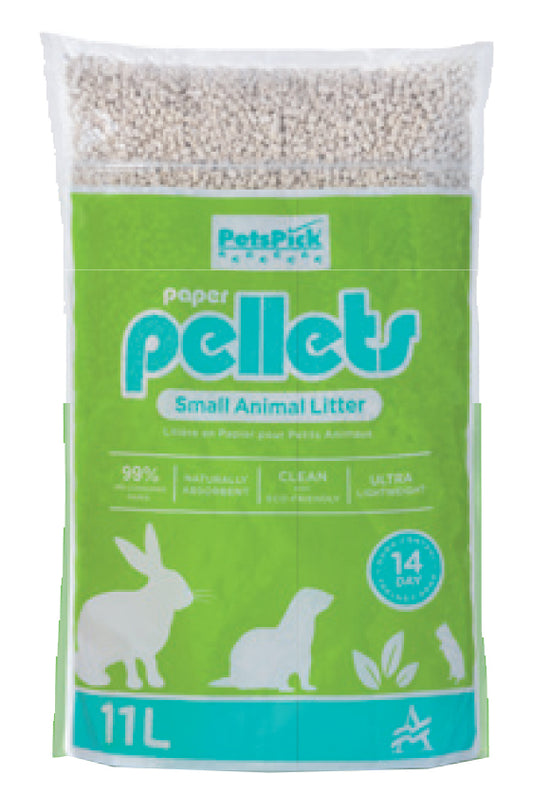 PETSPICK White Paper Pellet Small Animal Litter - 11 L