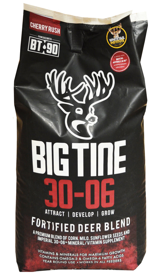 Big Tine LACK/RED NITRO FORTIFIED DEER BLEND CHERRY RUSH - 10 LB