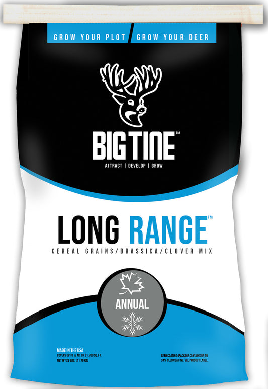 Big Tine Black/Blue Long Range Deer Food Plot Mix (1/2 Acre Coverage) - 26 LB