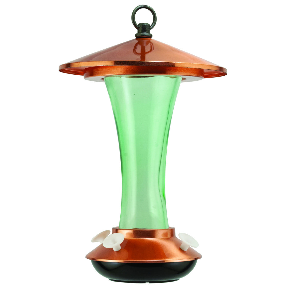 Woodlink Audubon Mid-Century Coppertop Hummingbird Feeder With Hidden Ant Moat - 16 Oz