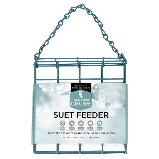 Pacific Bird & Supply Peck Your Cause Suet Bird Feeder - Green