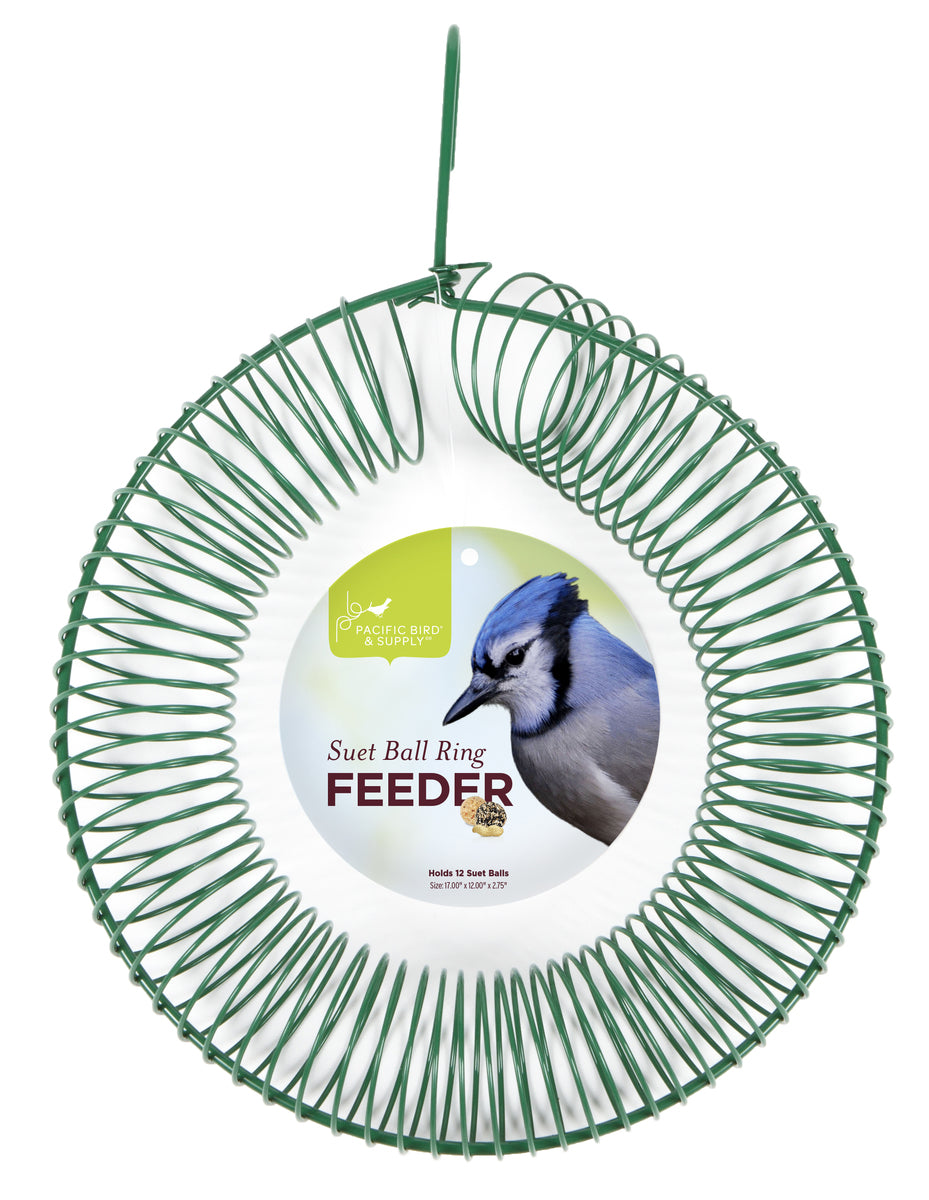 Pacific Bird & Supply Green Ring Ball Suet Wild Bird Feeder