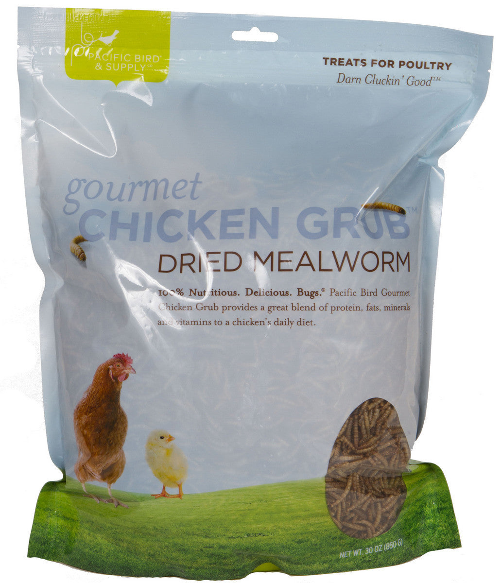 Pacific Bird & Supply Co. Gourmet Chicken Grub Mealworm 30 Oz