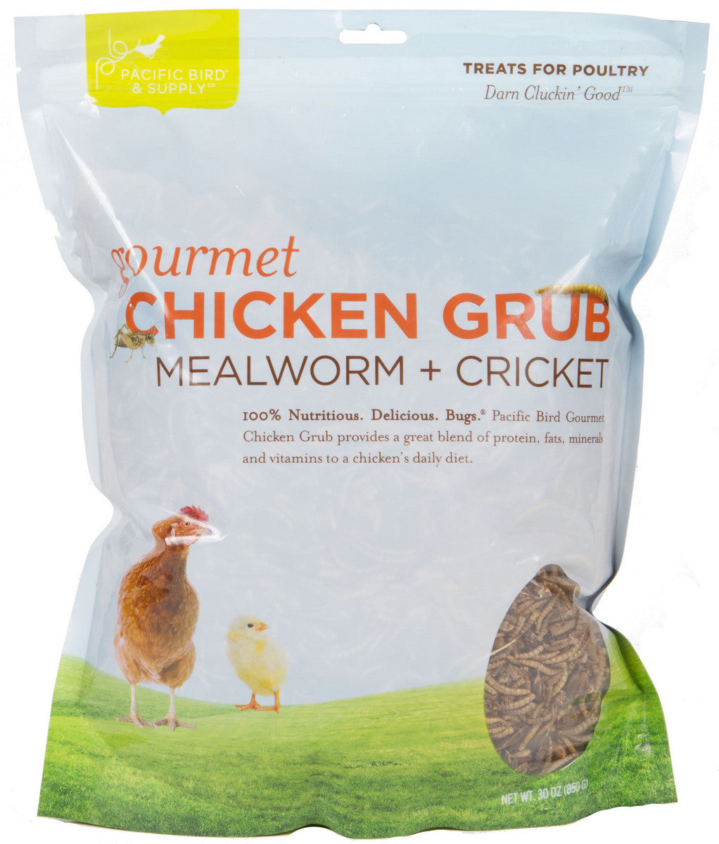 Pacific Bird & Supply Co. Gourmet Chicken Grub Mealworm and Cricket - 30 Oz