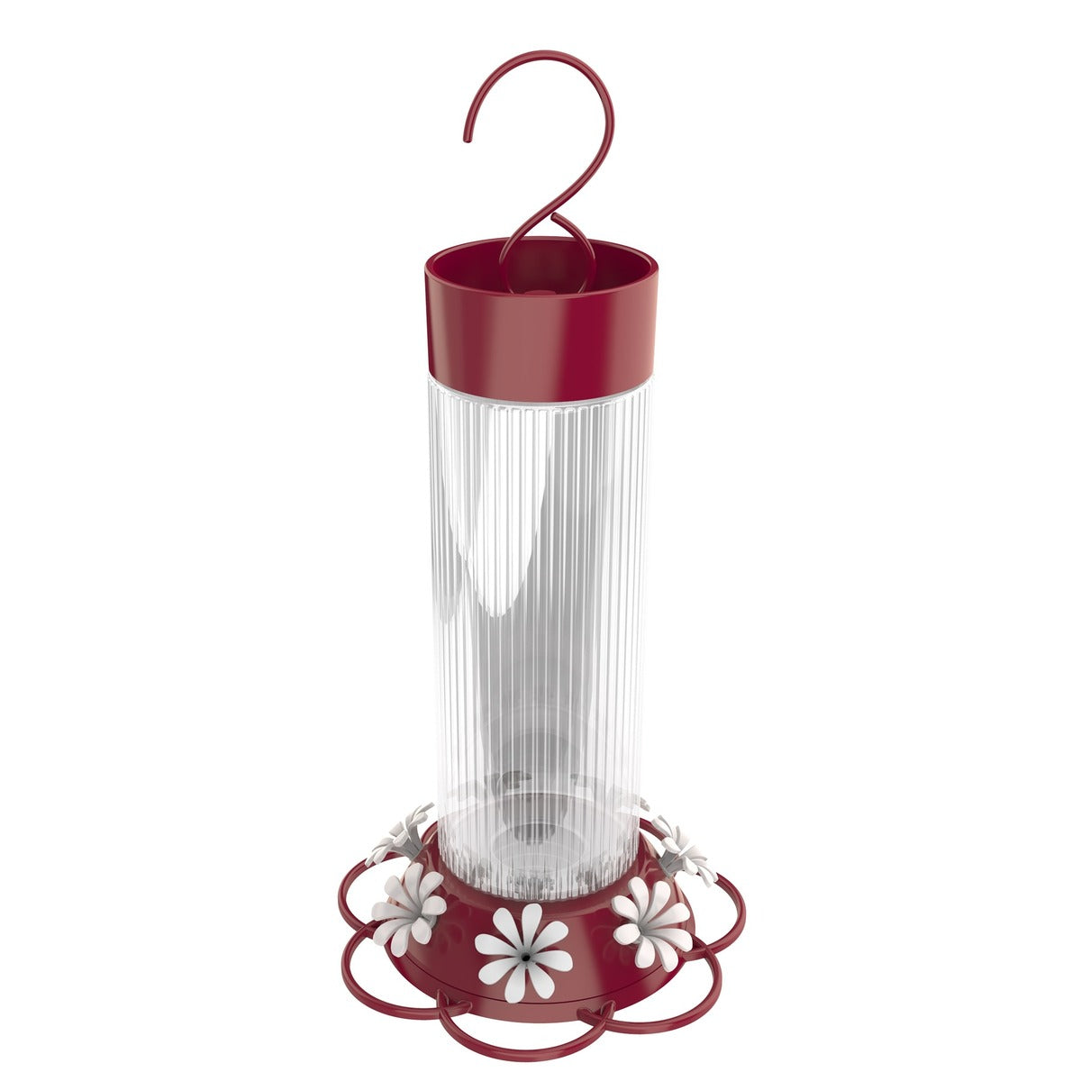 Nature's Way Red Ribbed Rose Hanging Hummingbird Feeders - 28 Oz