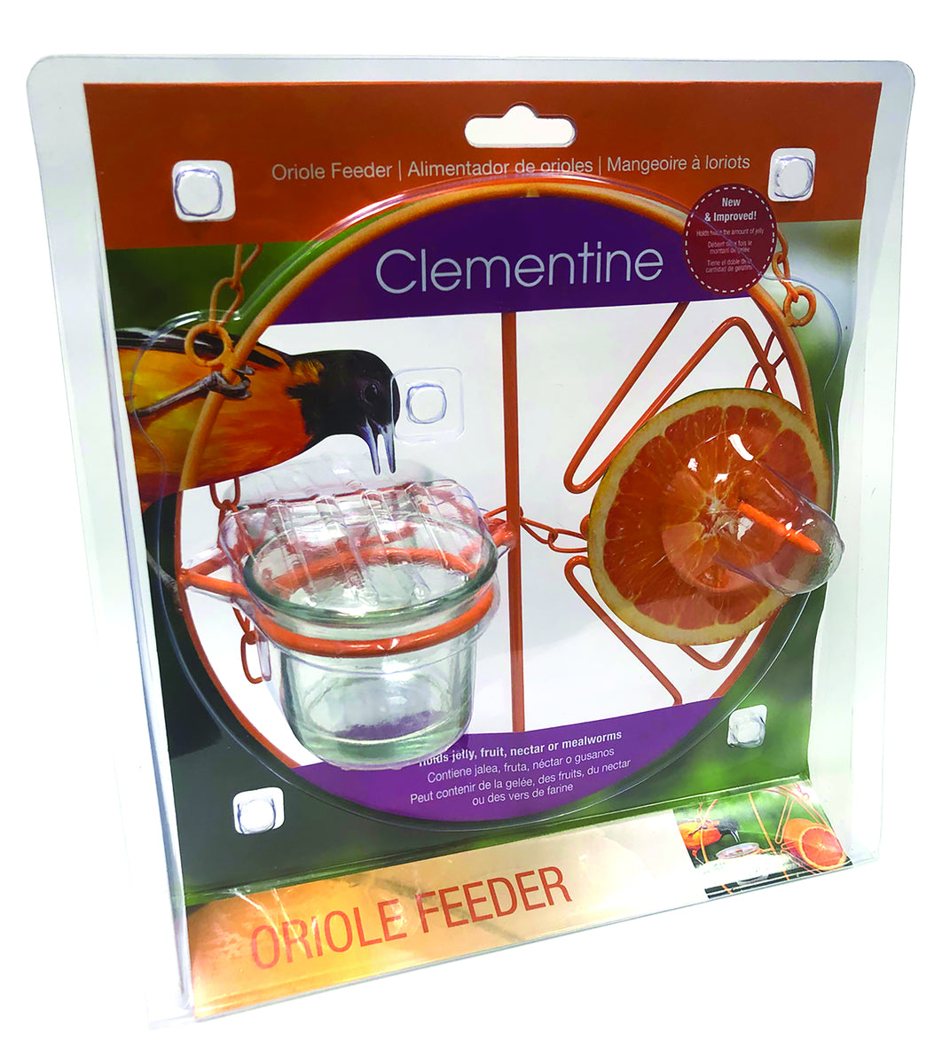 Heath Outdoor Products Orange Clemintine Oriole Feeder With 2 Jars