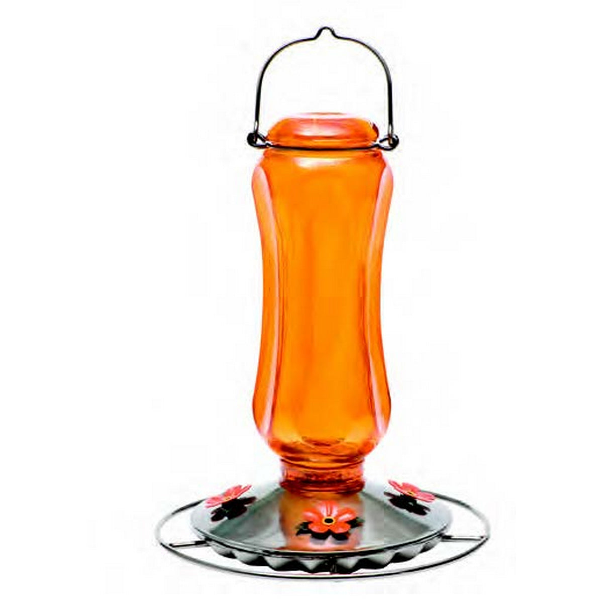 Perky Pet Carnival Glass Vintage Orange Oriole Feeder  - 16 oz