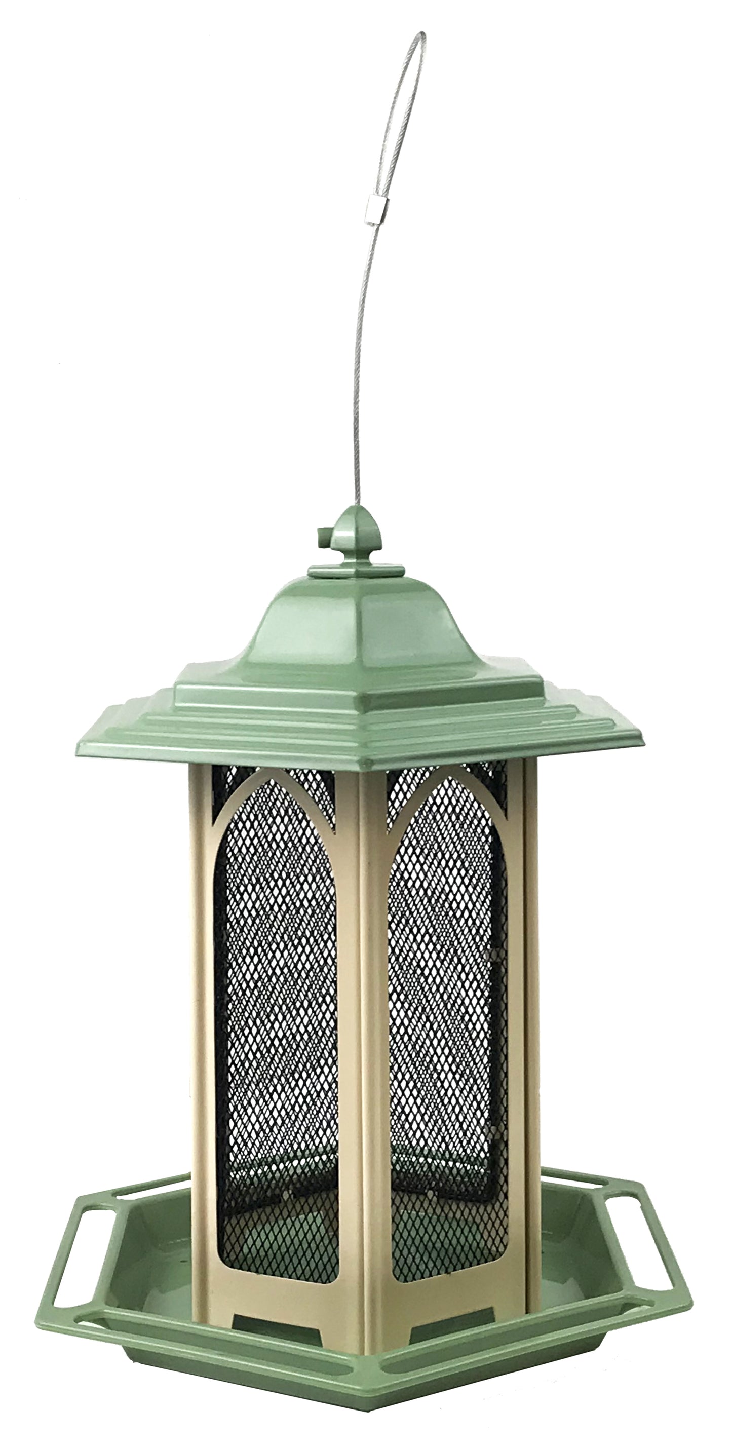 Perky-Pet Pistachio Gazebo Bird Feeder - Green/Yellow