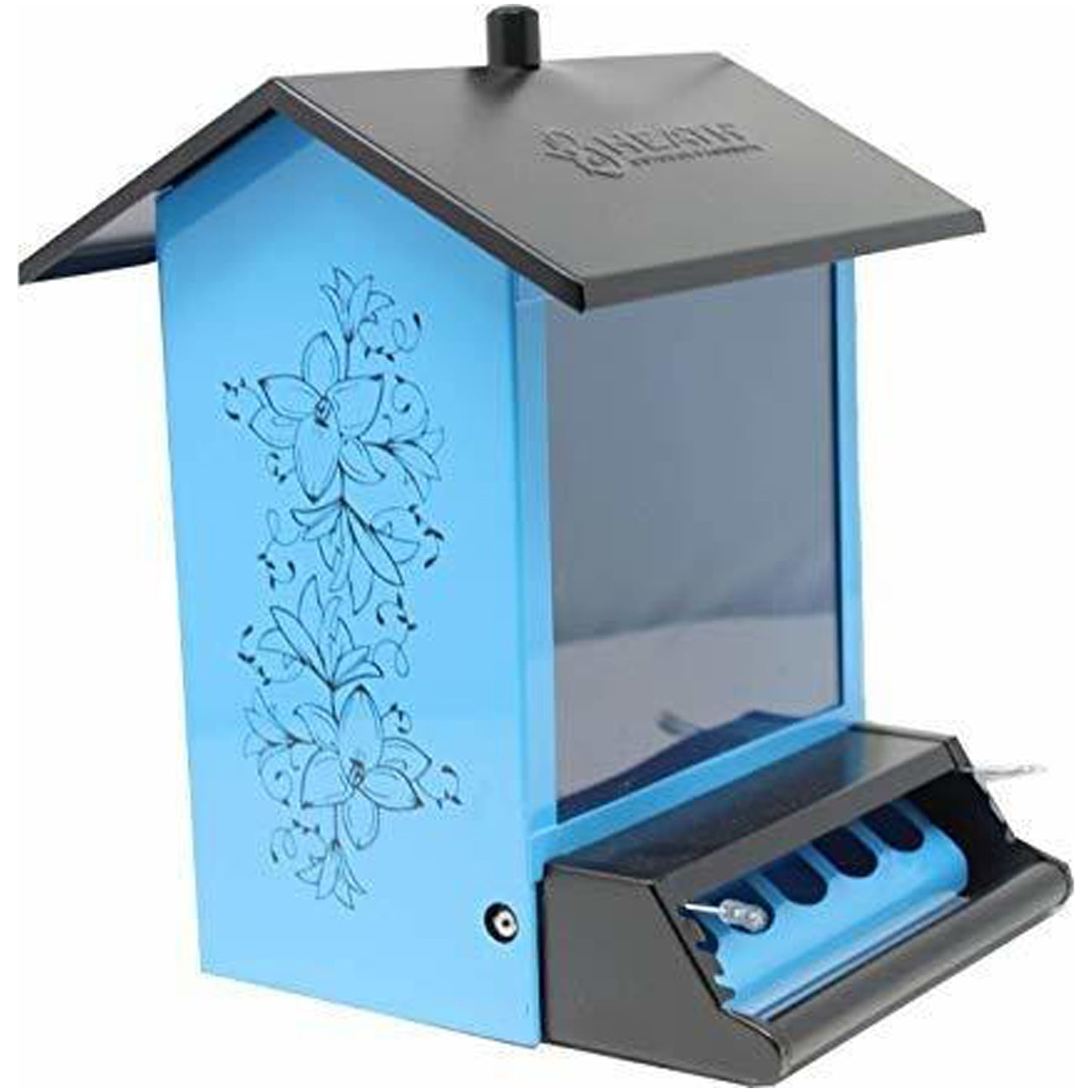 Heath Weight-Activated Squirrel Resistant Feeder - Blue/Black