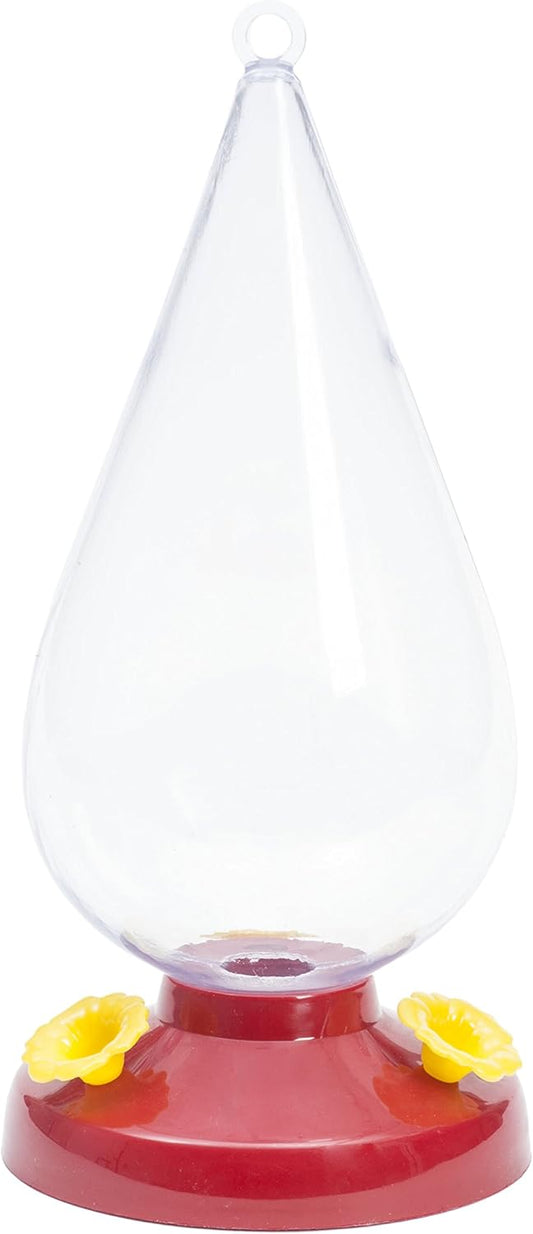 Perky-Pet Clear Dew Drop Plastic Hummingbird Feeder - 32 Ounce