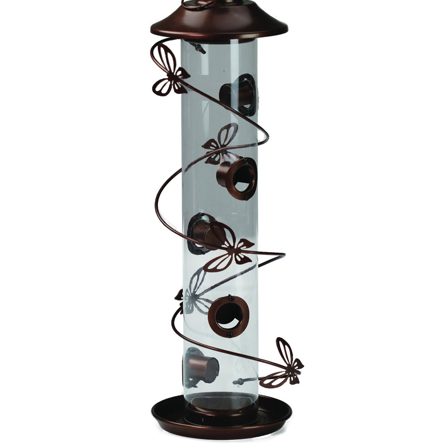 Heath Outdoor Products Butterfly Swirl Bird Feeder - Bronze (6.75")