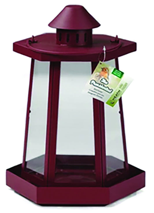 Heath Outdoor Products The Presidential Lantern Hopper Mixed Seed Bird Feeder - Red