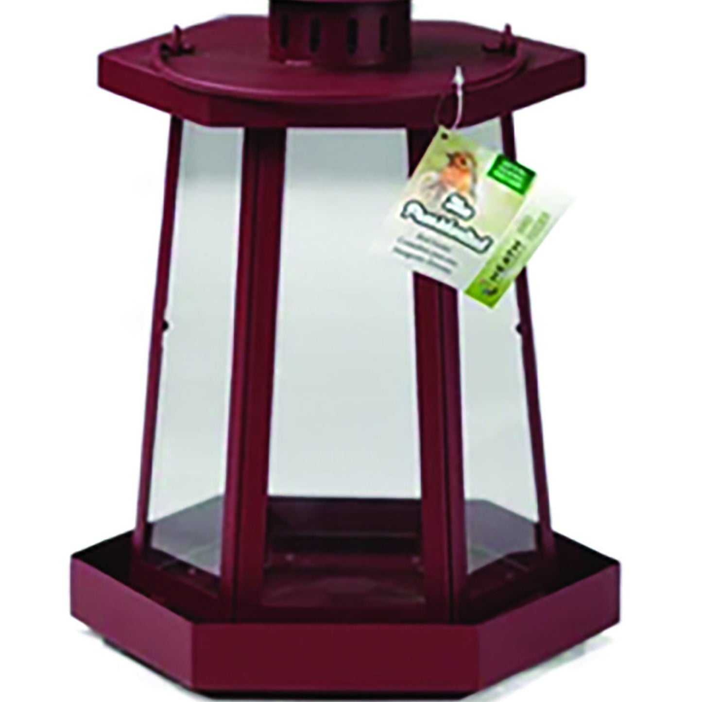 Heath Outdoor Products The Presidential Lantern Hopper Mixed Seed Bird Feeder - Red