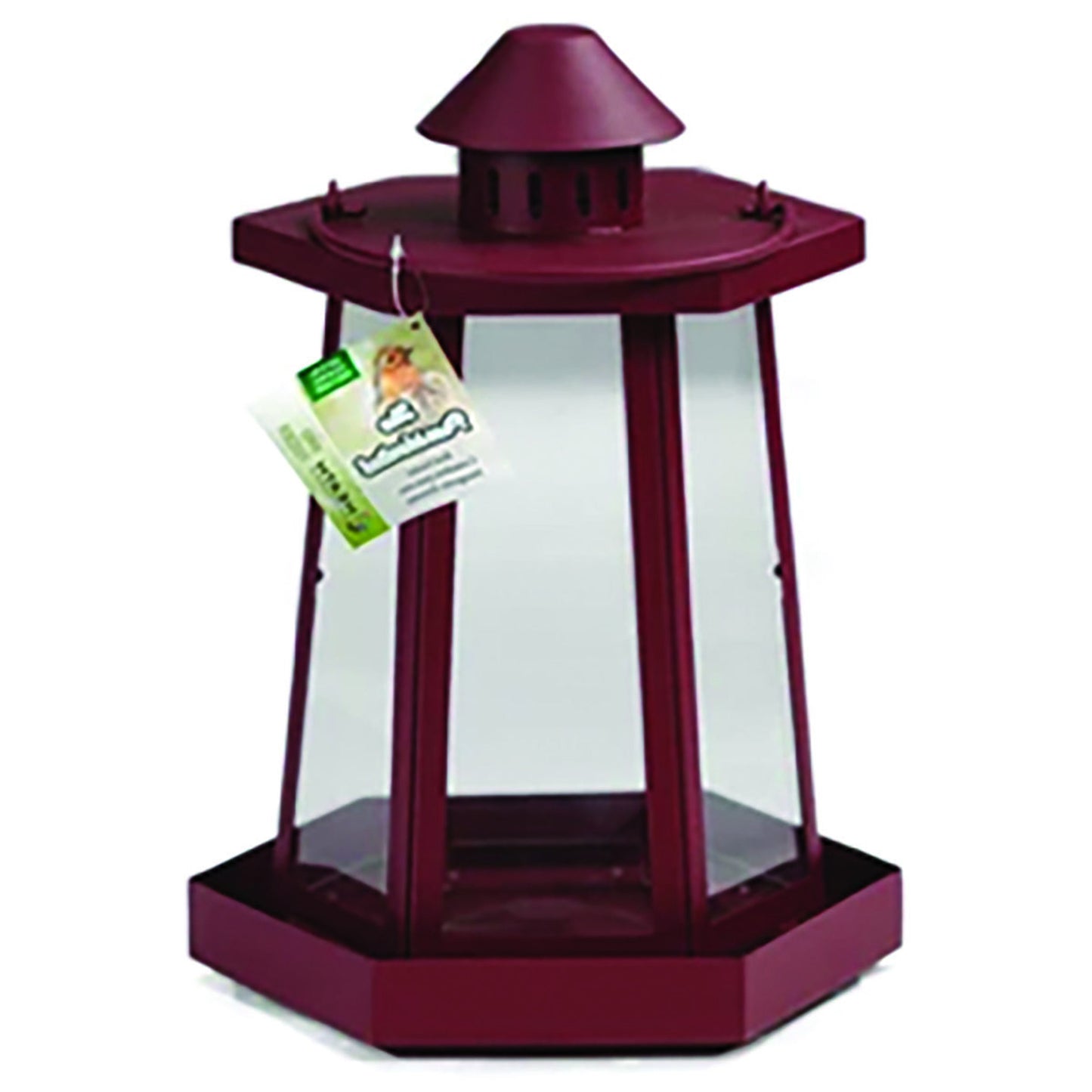 Heath Outdoor Products The Presidential Lantern Hopper Mixed Seed Bird Feeder - Red