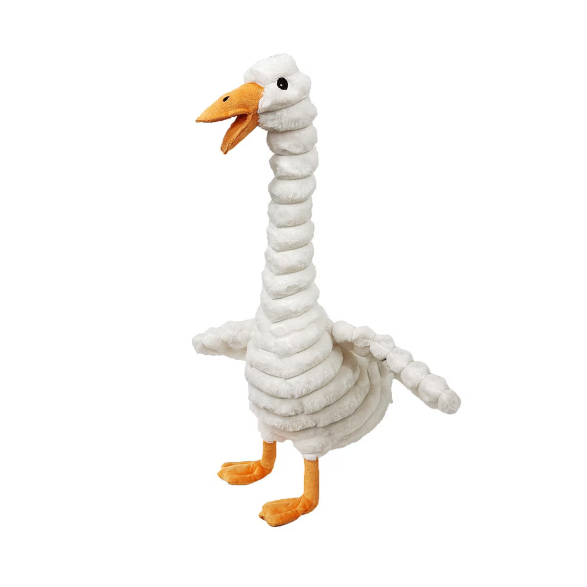 PetLou Farm Friends Duck Squeaky Plush Dog Toy, 16-in