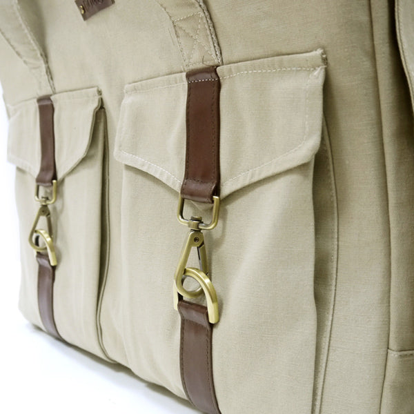 Dogo Pet Fashions Buckle Tote V2 Pet Carrier Bag - Beige