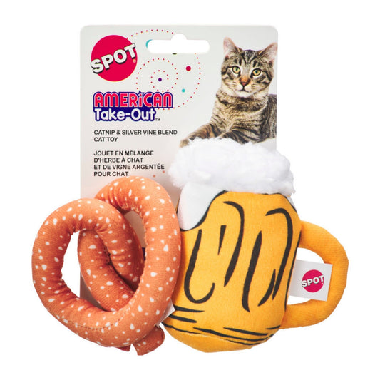 SPOT Ethical Products American Take Out 2 Pack Cat Toy - Assorted