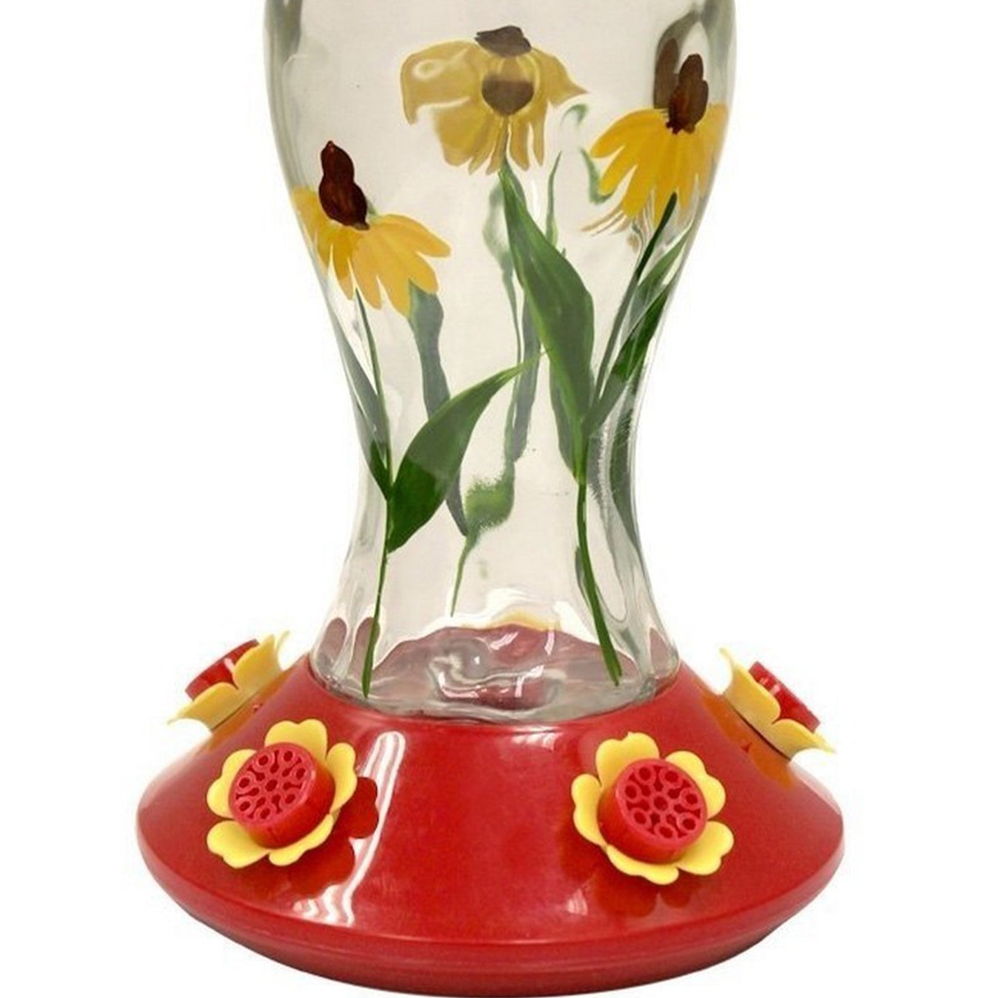 Heath Outdoor Products Bloomin' Susan's Glass Hummingbird Feeder - Red/Yellow (28 Oz)