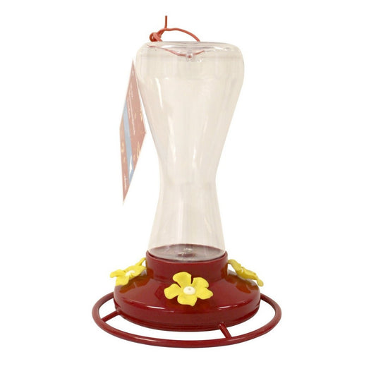 Heath Outdoor Products Plastic Hummingbird Feeder - Clear/Red(18 Oz)