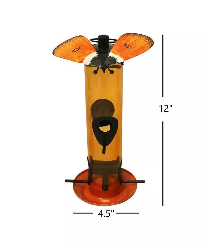 Heath Outdoor Products Gossamer Butterfly Bird Tube Feeder - Orange