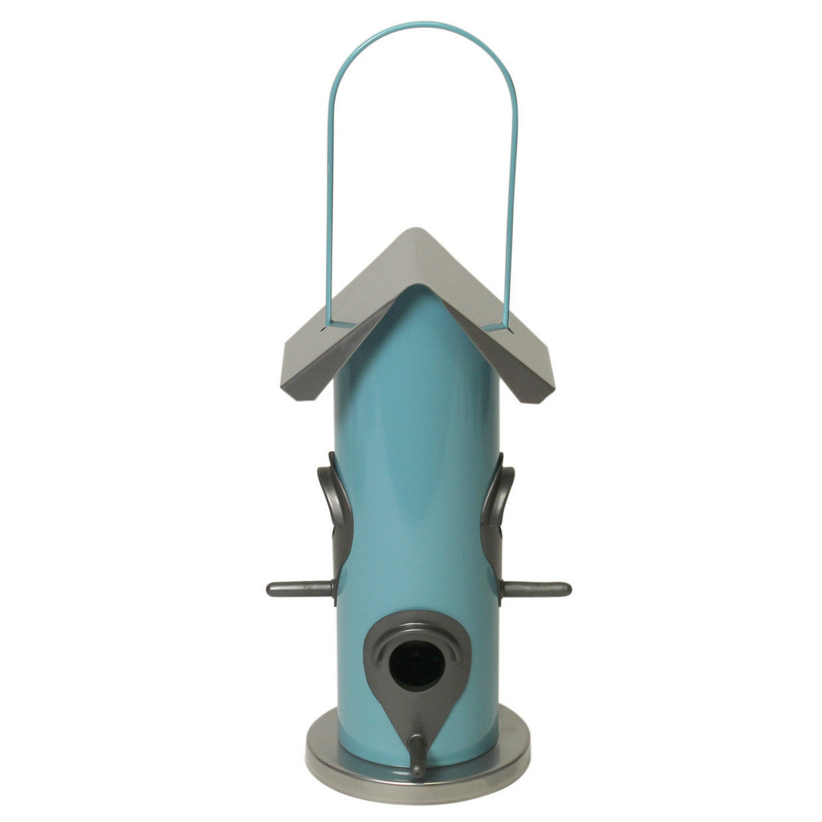 Heath Outdoor Products Cotton Candy Bird Feeder 4 Feeding Ports W/ Rain Guards - Blue/Gray (13.75")