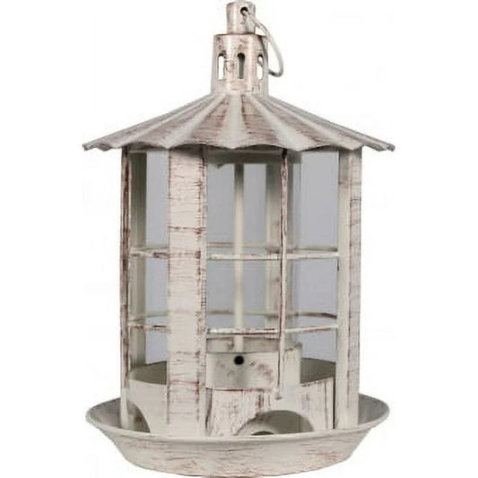 Heath Outdoor Products Parkview Bird Feeder - Antique White (10.75")