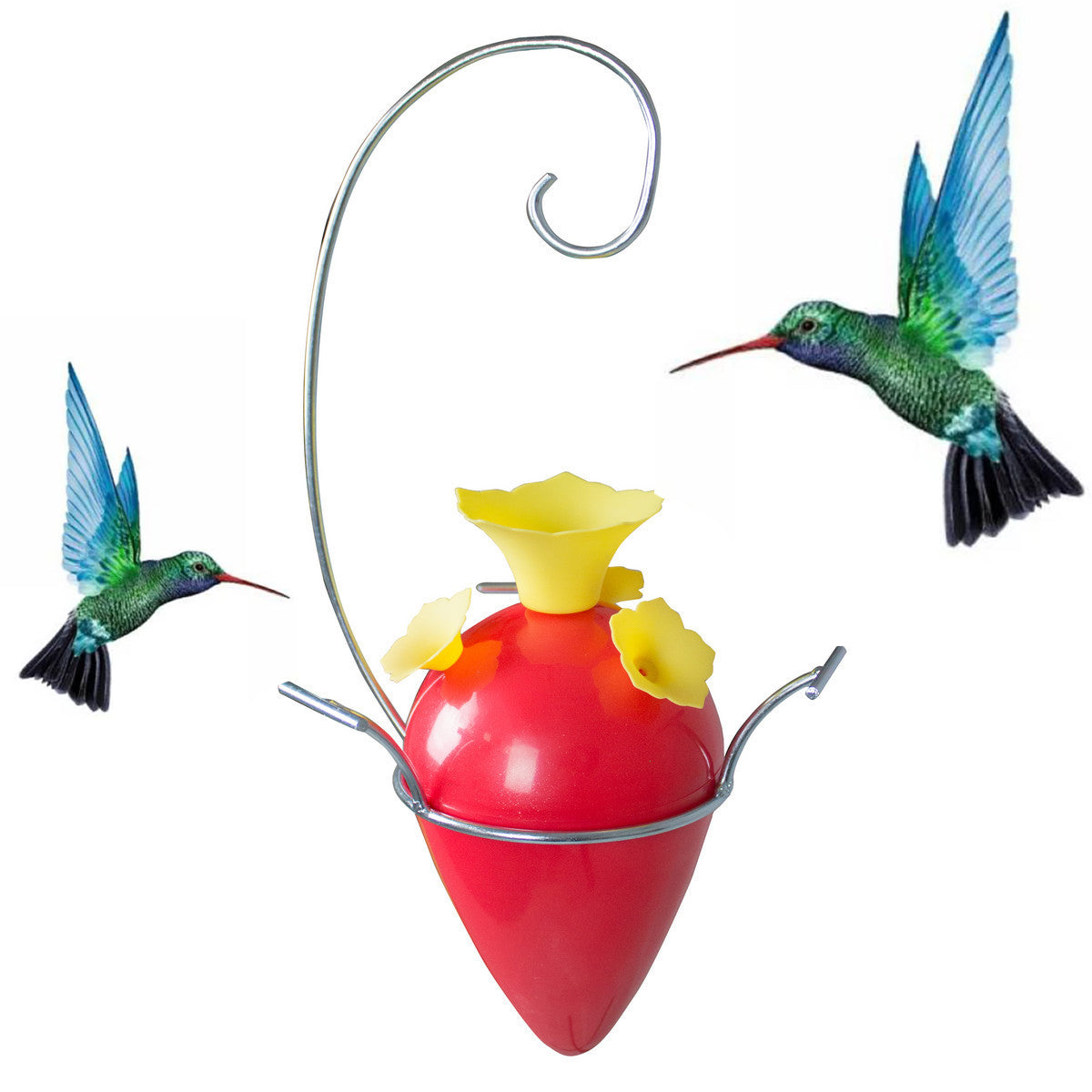 Heath Outdoor Products Plastic Garden Party Hummingbird Feeder - Red/Yellow (06 Oz)