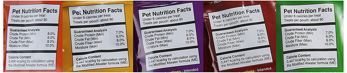 Fruitables Pumpkin Dog Treats, Variety Pack of 5