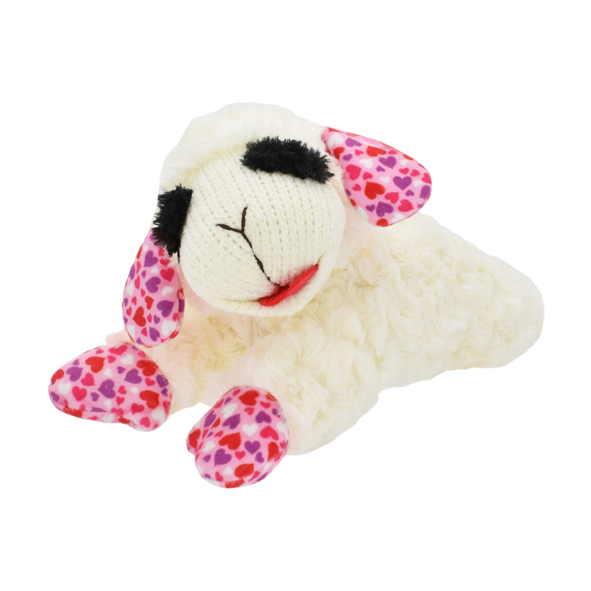 Lamb Chop Valentine's Day Hearts Plush Dog Toy, 10.5"
