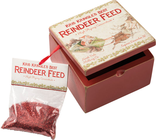 Primitives by Kathy Reindeer Feed Hinged Box