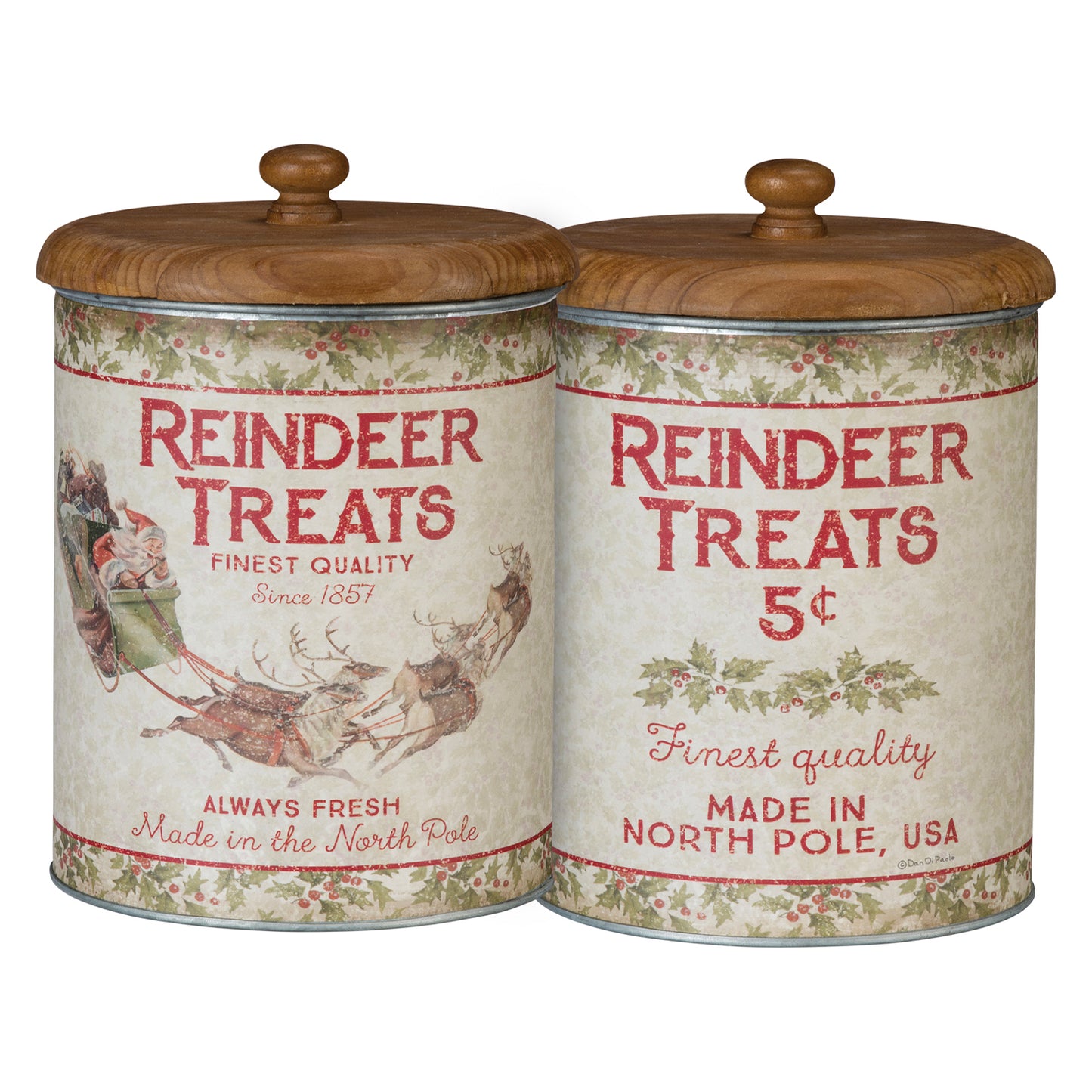 Primitives by Kathy Reindeer Treats Canister- 1 Container