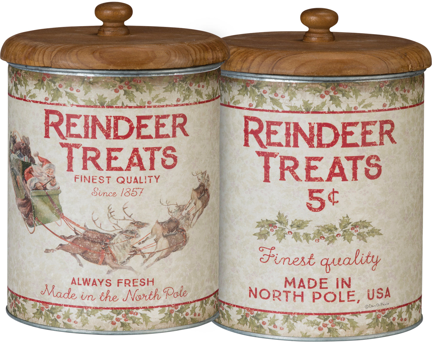 Primitives by Kathy Reindeer Treats Canister- 1 Container