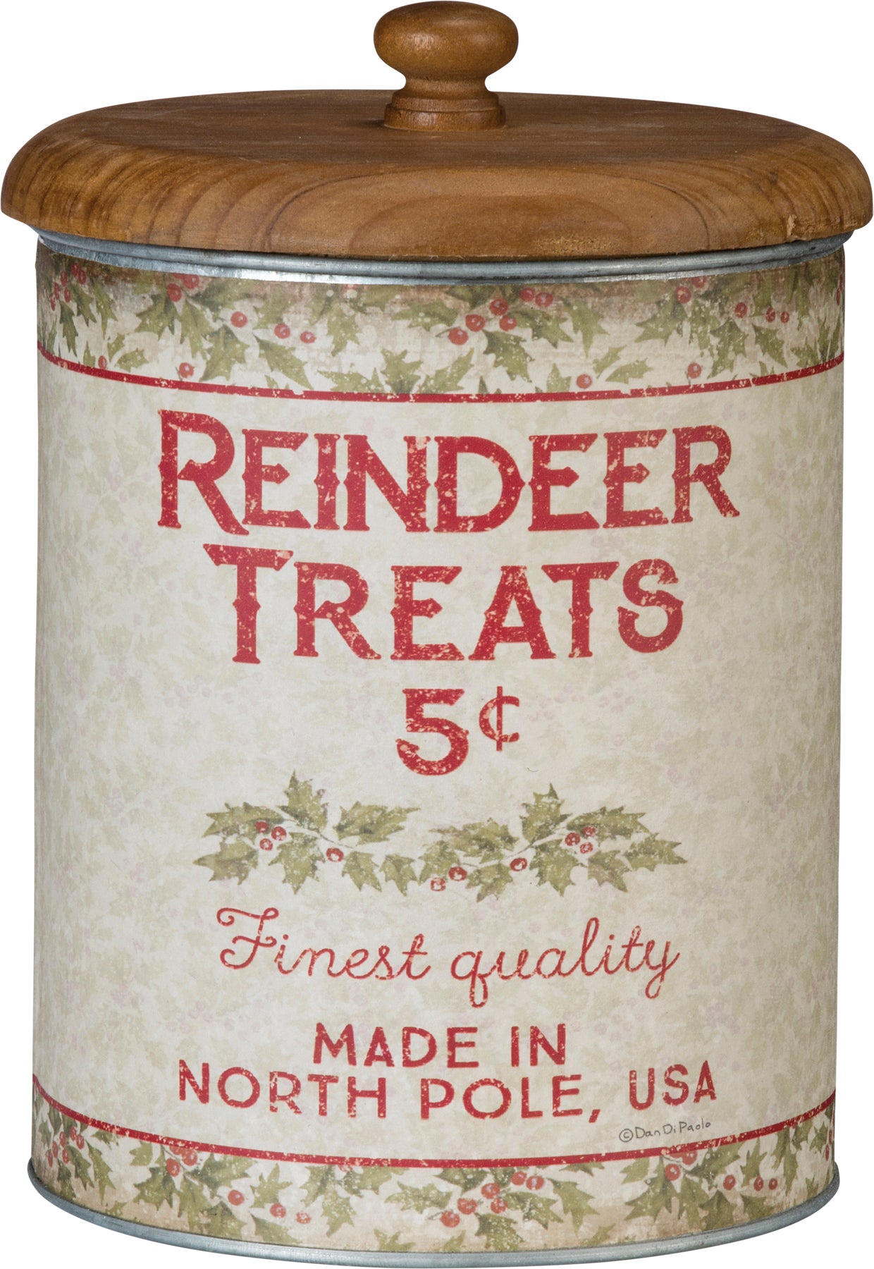 Primitives by Kathy Reindeer Treats Canister- 1 Container