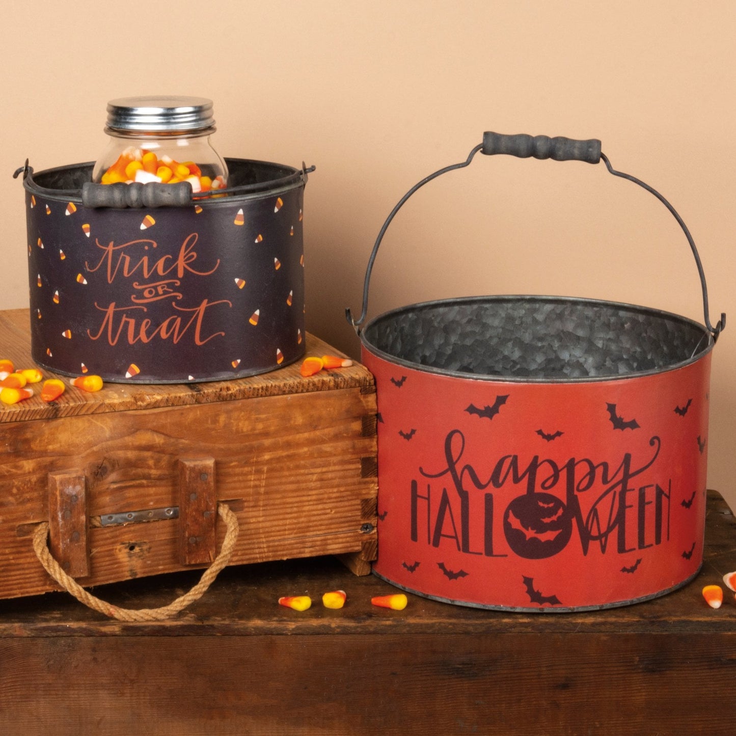 Primitives by Kathy Trick Or Treat Bucket Set
